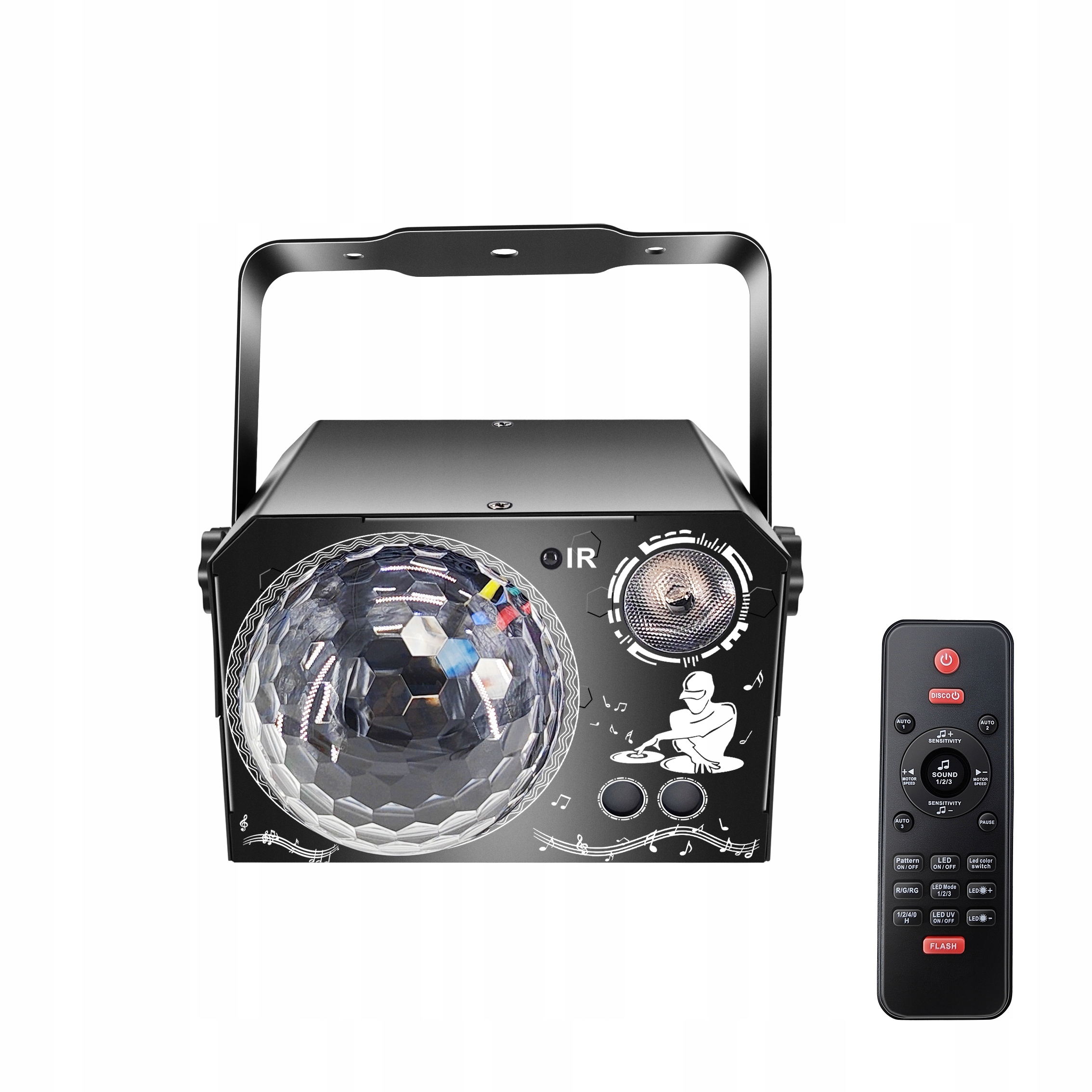 Osvětlení na párty Diskotékové světlo Impreza Kula Rgb Projektor