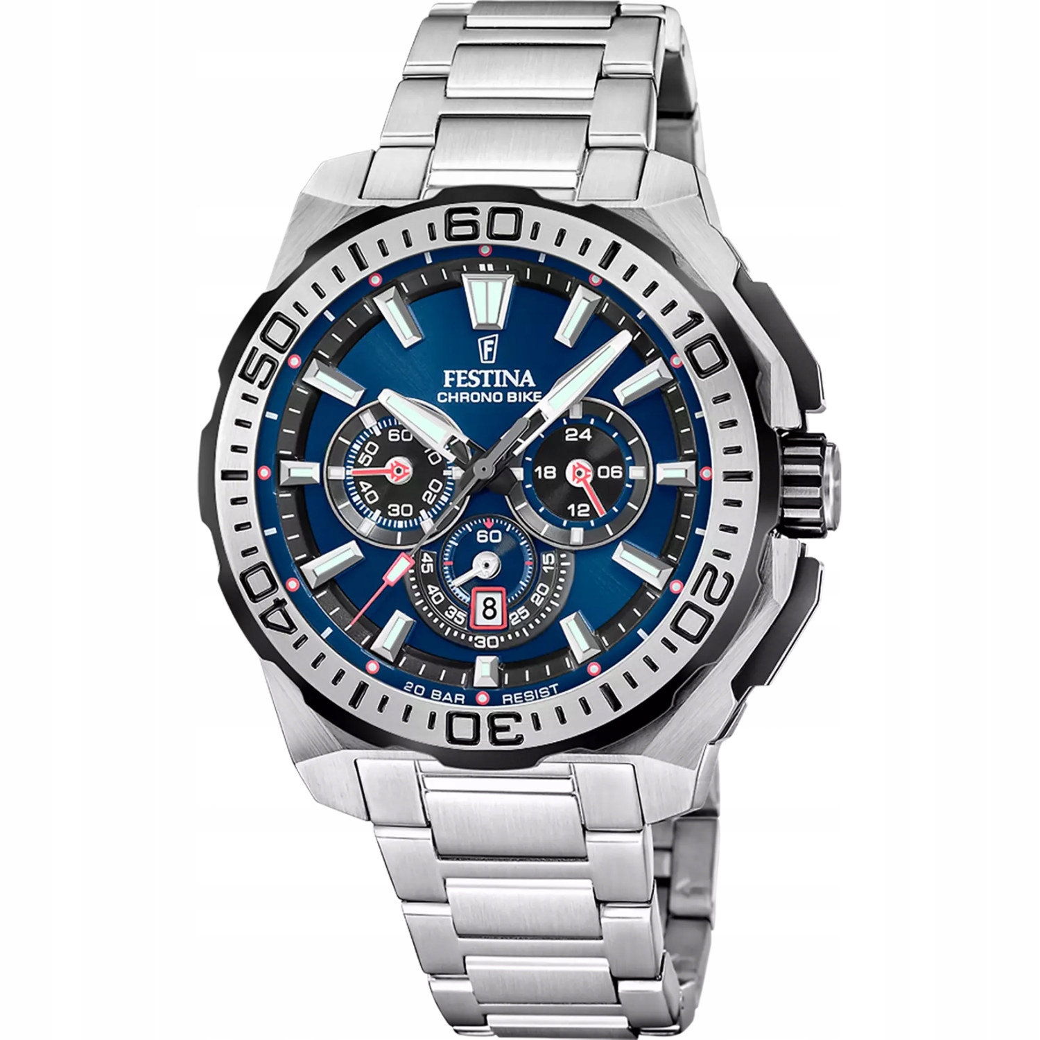 Pánské Hodinky Festina F20724-2 stříbrné