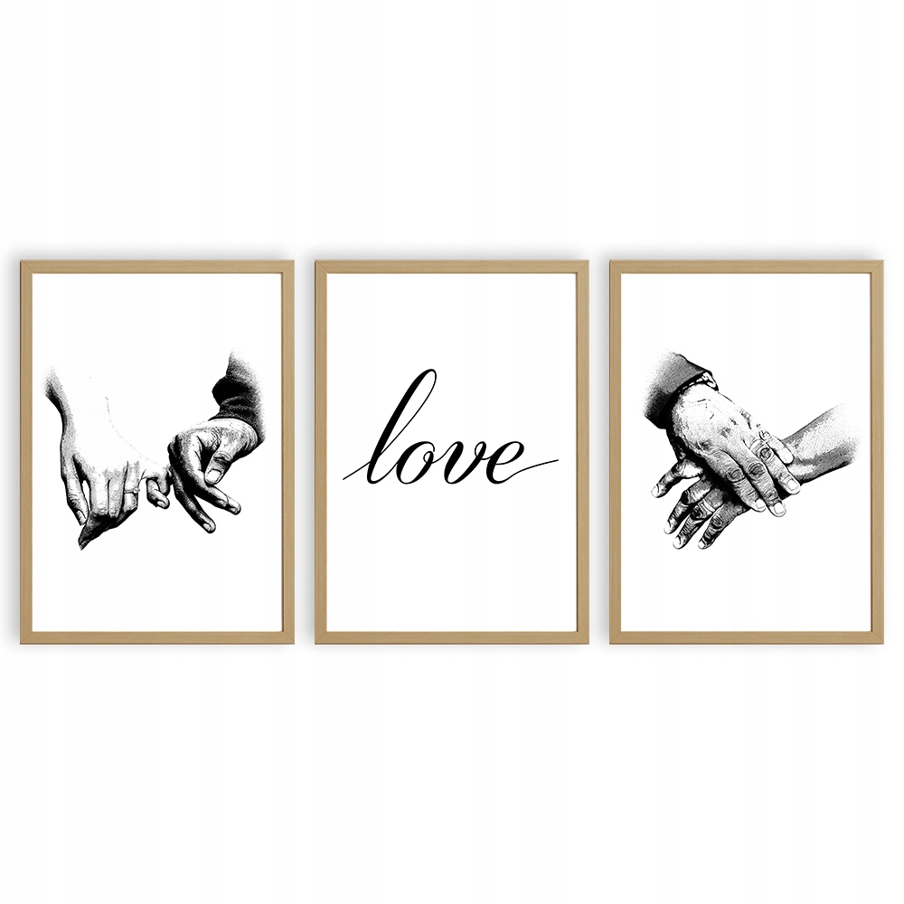 

Plakat A4 Zestaw Ręce Dłonie Love Miłość Obrazy