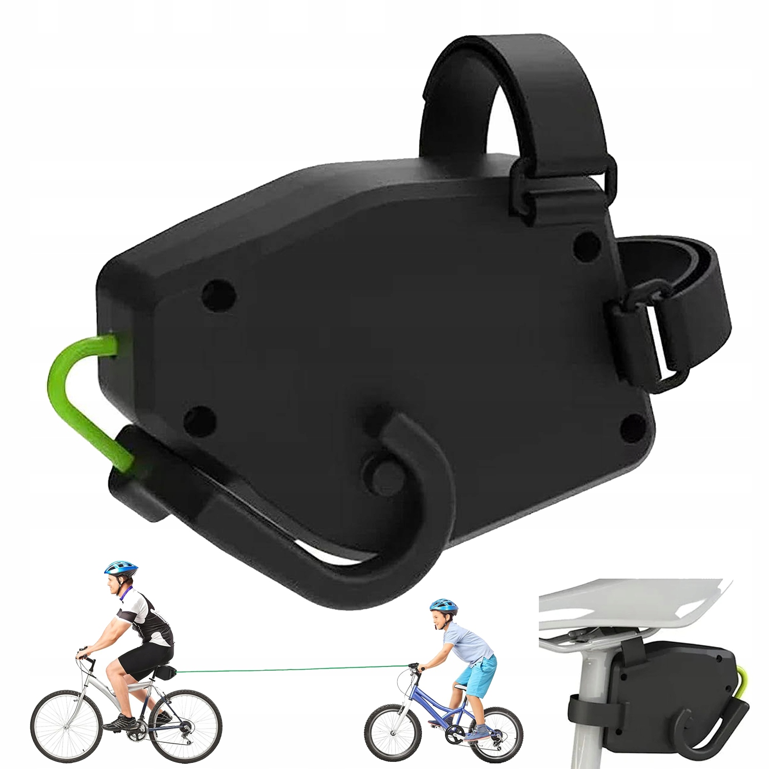 Linka Hol Rowerowy Holownicza Samozwijająca 2.5m Mocna Do Roweru Dziecka