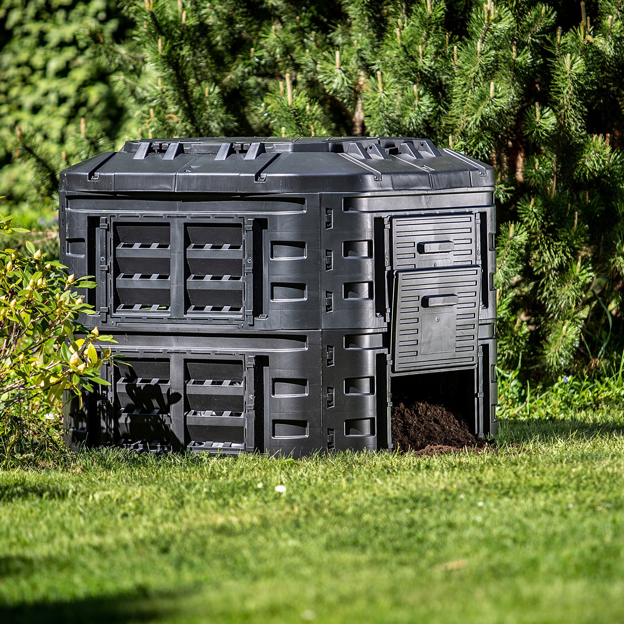 KOMPOSTOWNIK OGRODOWY MODULARNY CAŁOROCZNY 600L Producent Kadax