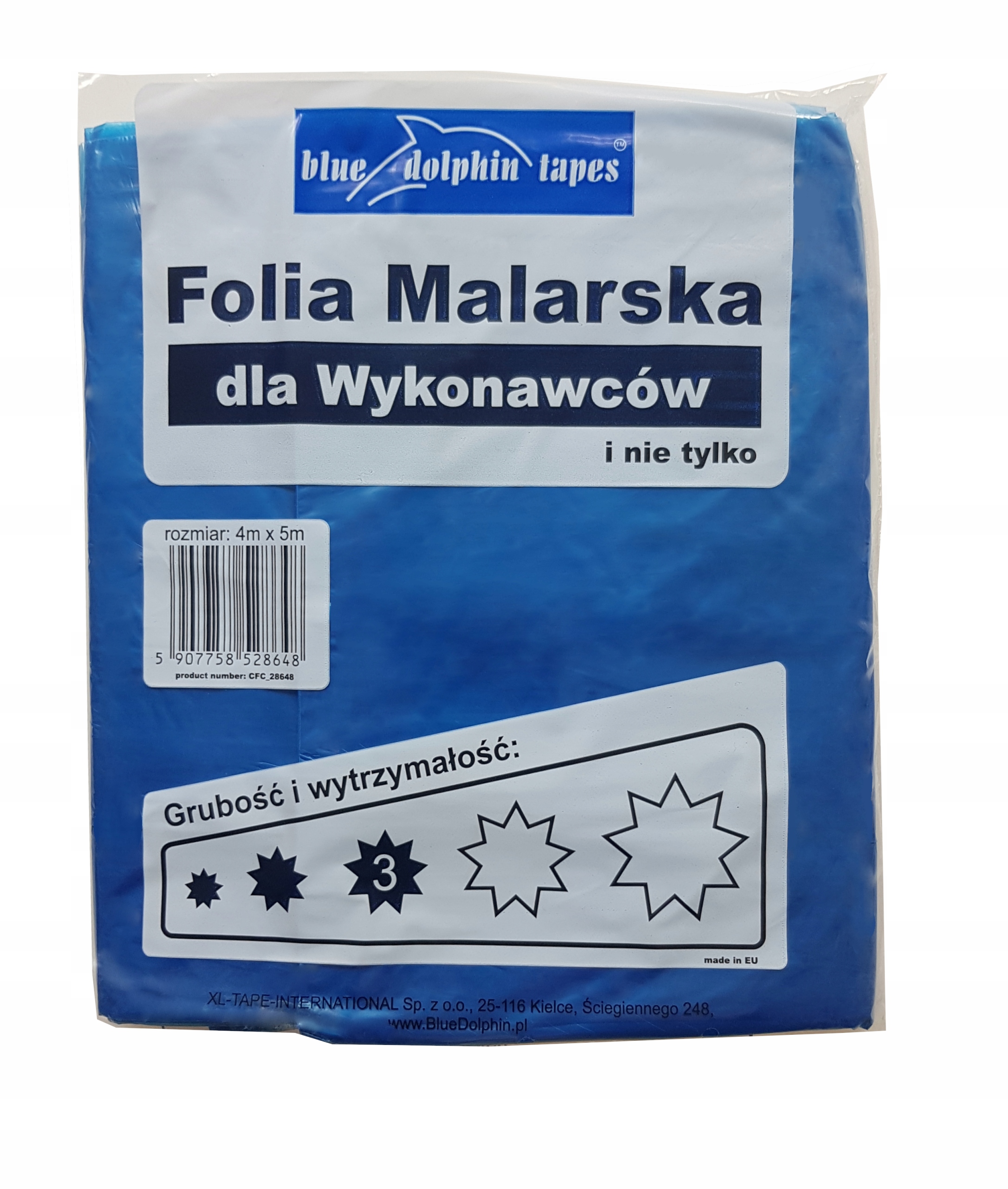 

Folia malarska dla wykonawców 3 Blue Dolphin 4mx5m