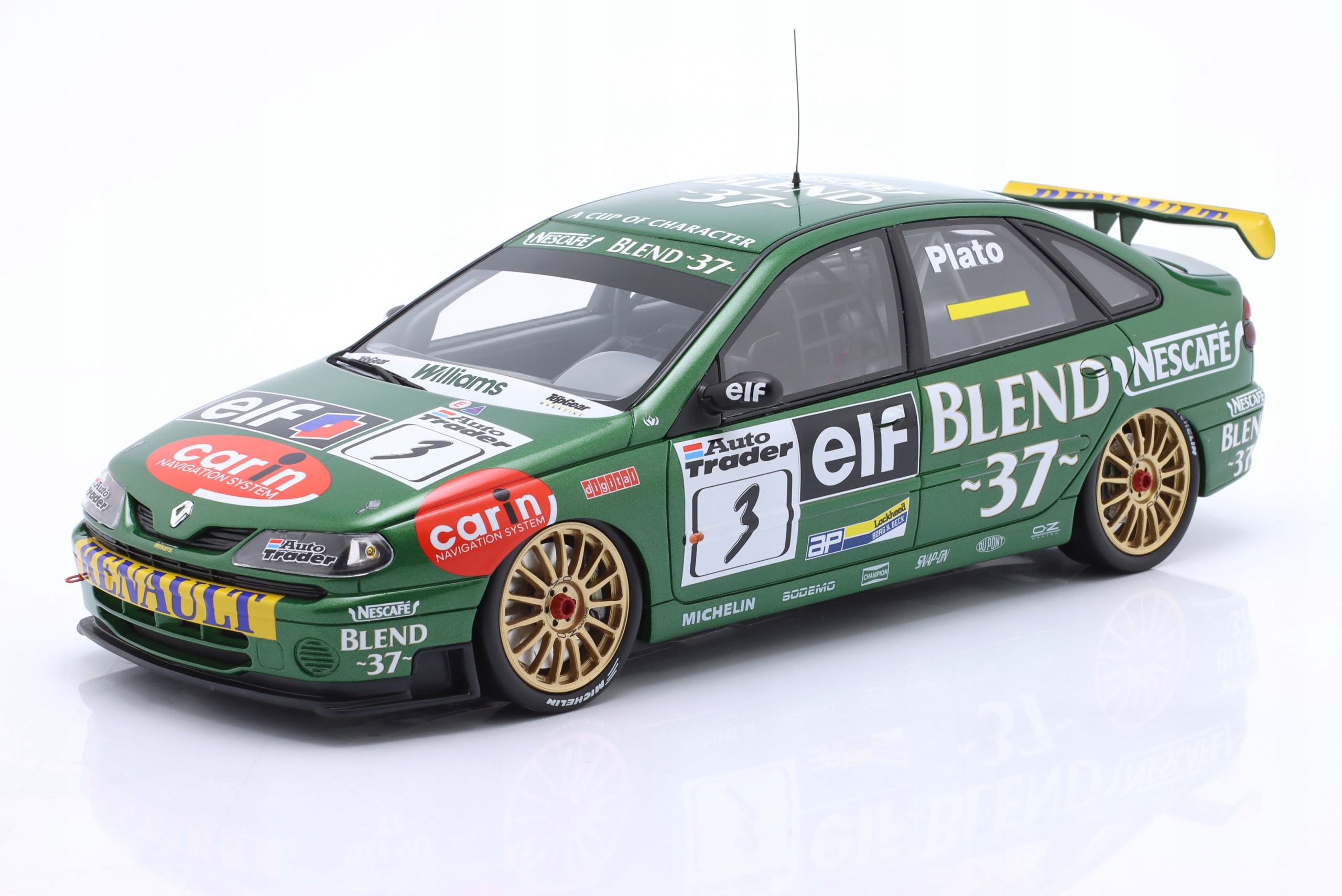 Renault Laguna #3 Winner Race 2 Btcc Oulton Park 1998 Plato OttOmobile 1:18