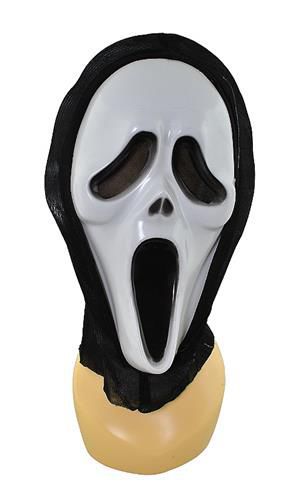 HIT!! MASKA HALLOWEEN MASKA KRZYK SCREAM BIAŁA Z KAPTUREM Rodzaj maski pełna maska