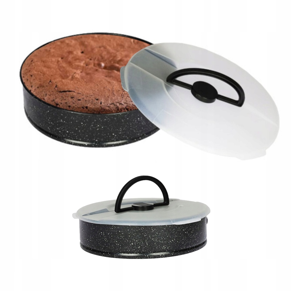 

Tortownica Okrągła Z Powłoką 26 CM Z Pokrywą