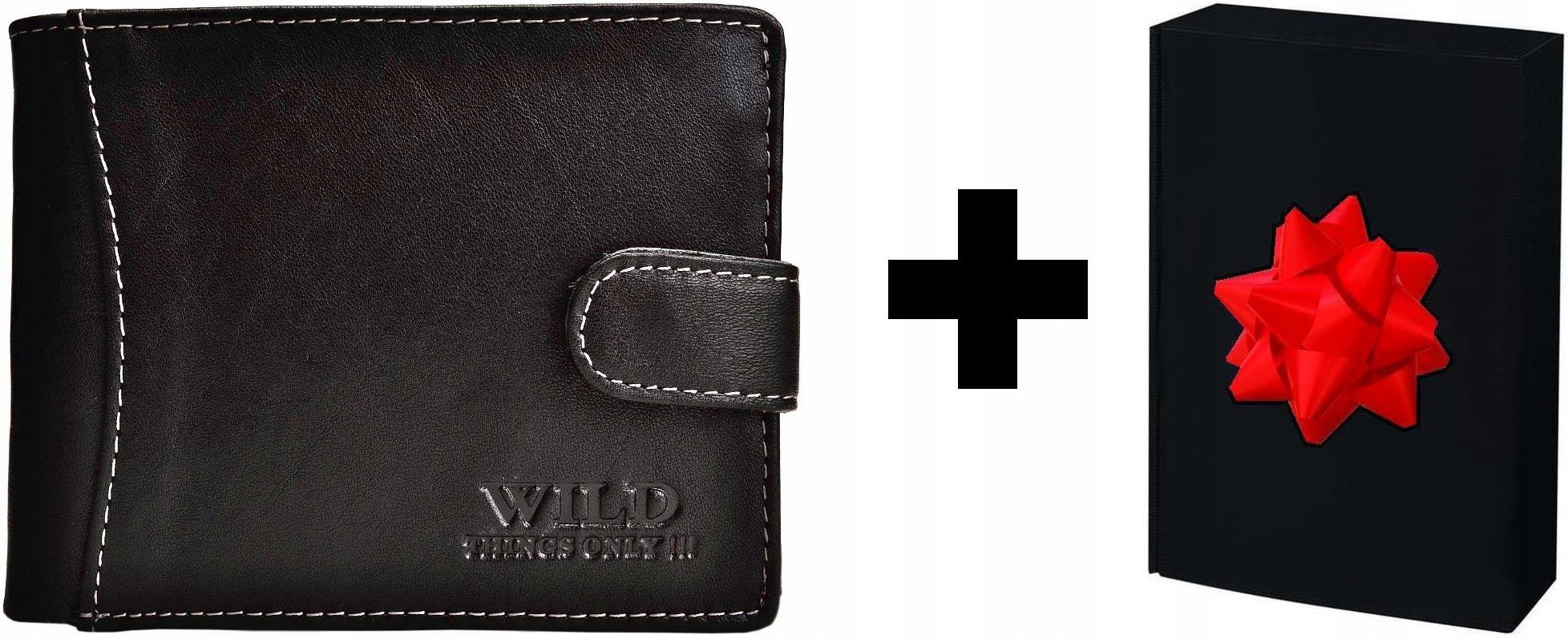 Černá Kožená Pánská Peněženka na Patent Horizontální Mladistvá Elegantní Wild