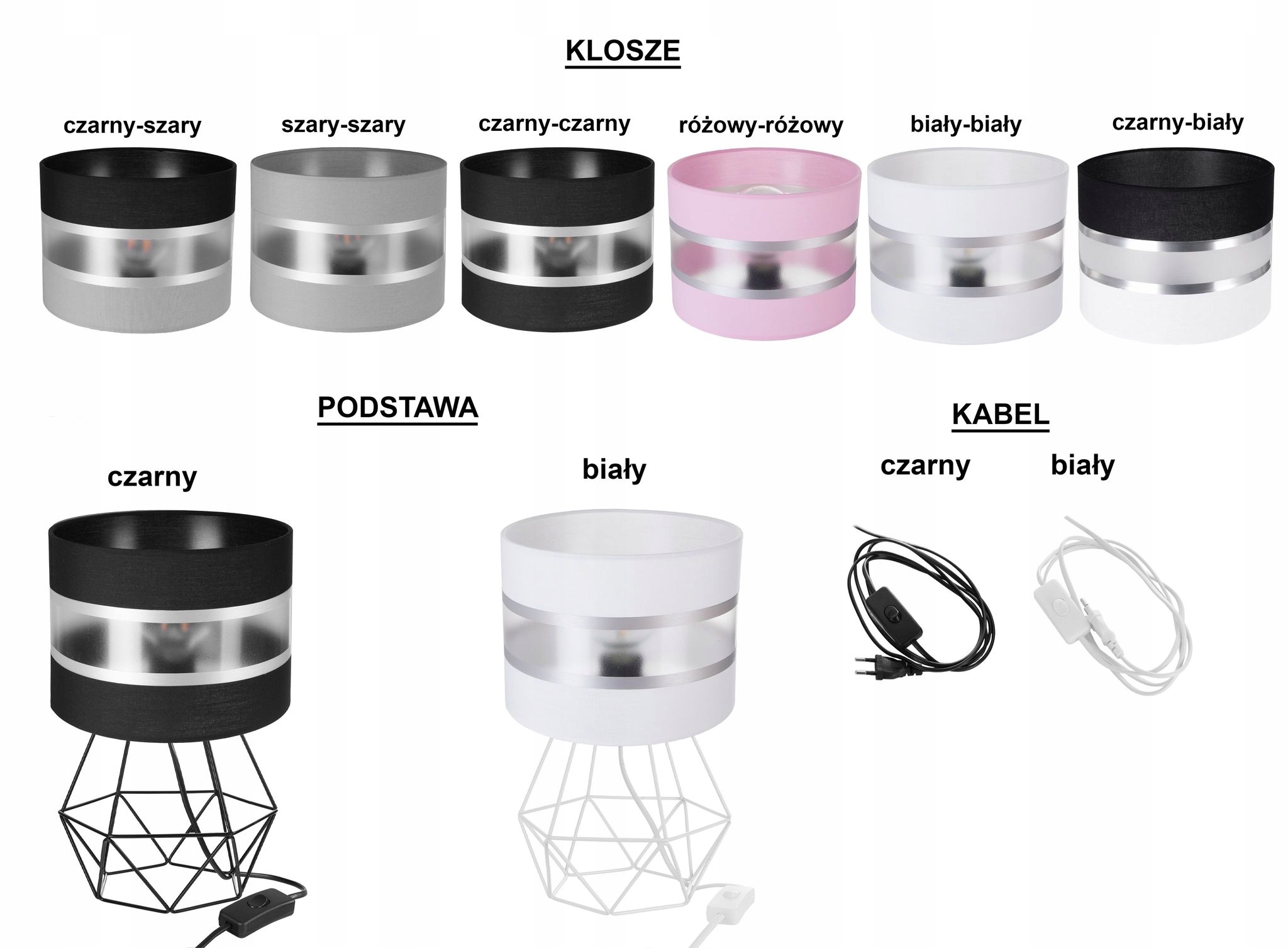 LAMPKA NOCNA STOŁOWA BIURKOWA NOWOCZESNA ABAŻUR Marka INECT