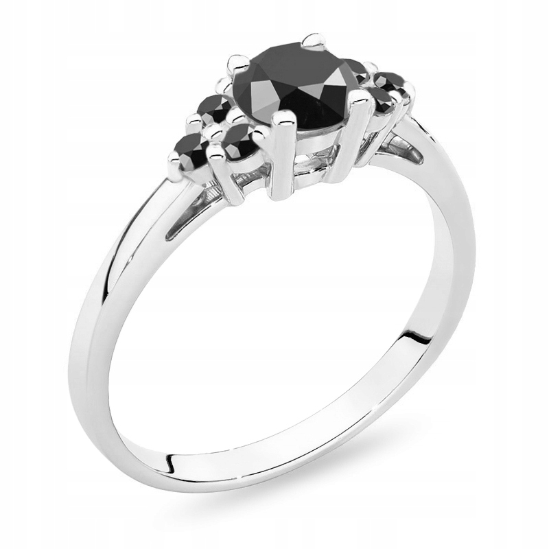 Zlatý Prstýnek s Briliantem 0,50 ct a Brilianty