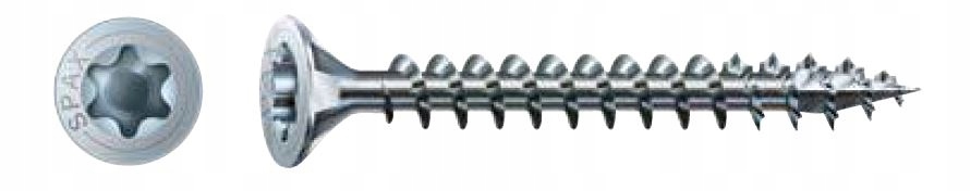 Tesařské Vruty Do Dřeva Pozink Bílé 4.0X30 MM Torx Sada 1000 Ks