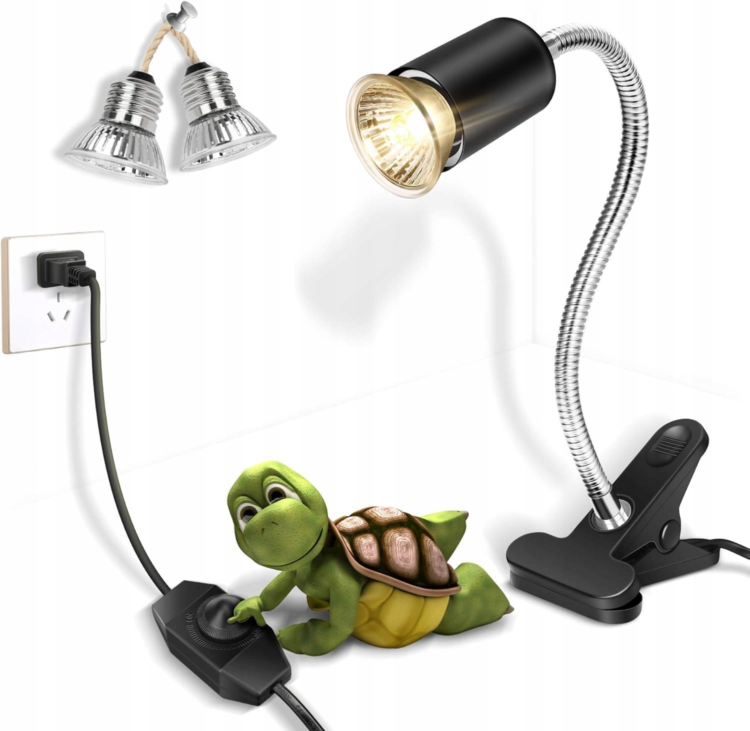 Levně Výhřevná Lampa Želva Výhřevná Lampa Pro Plazy 25W+50W