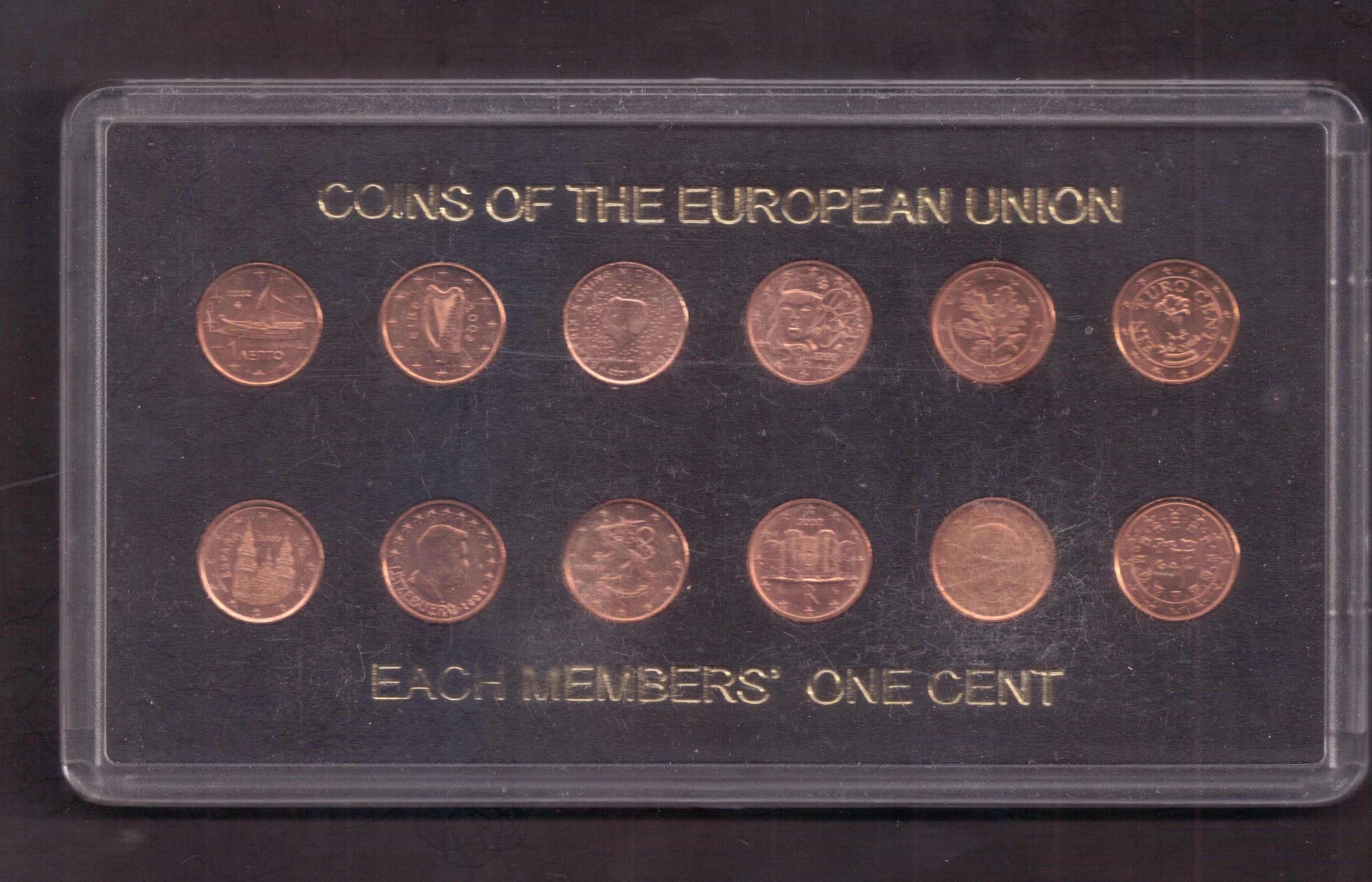 Euro - 1 Euro cent - zestaw 12 monet - państw