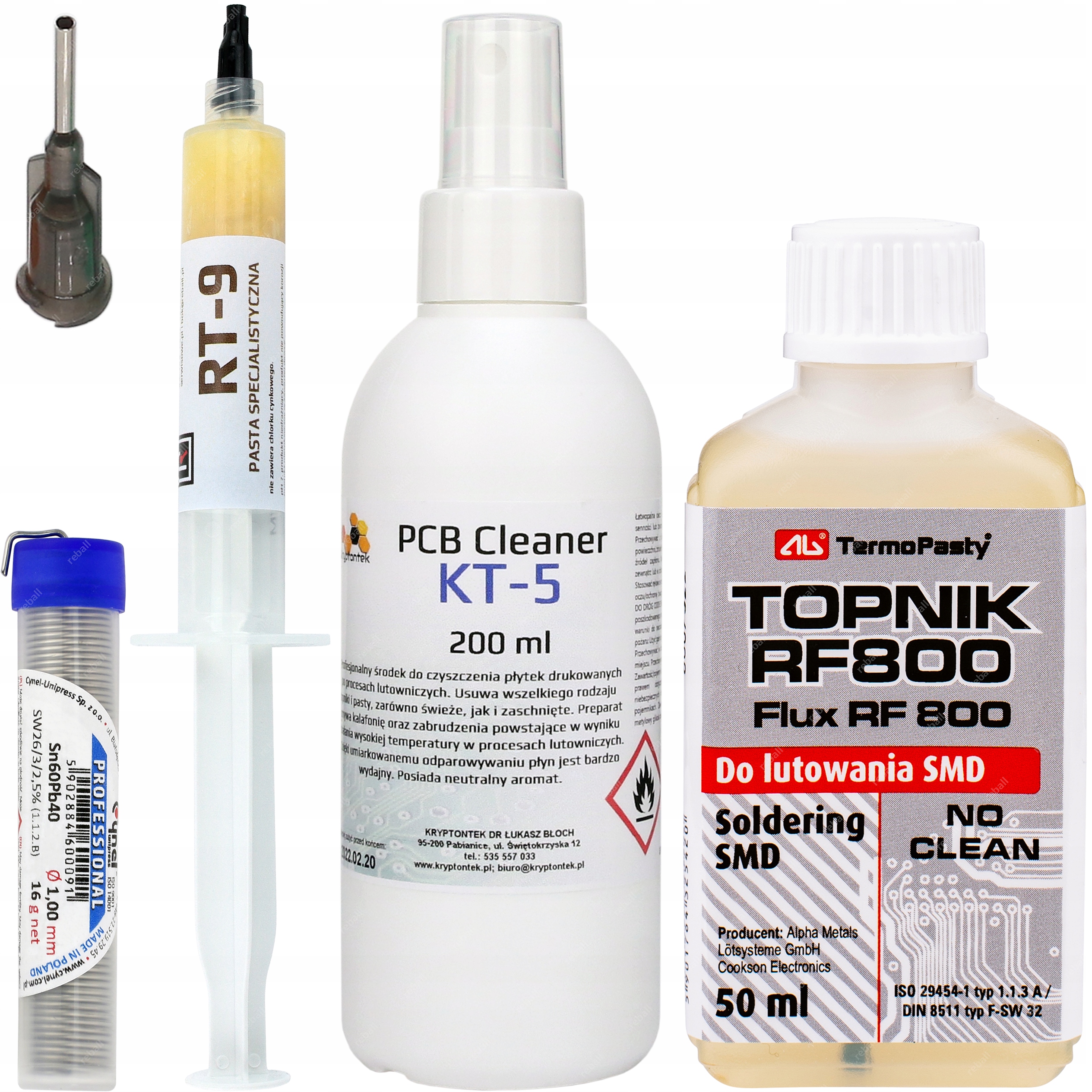 

Akcesoria Lutownicze Cyna Flux Cleaner KT-5 Topnik