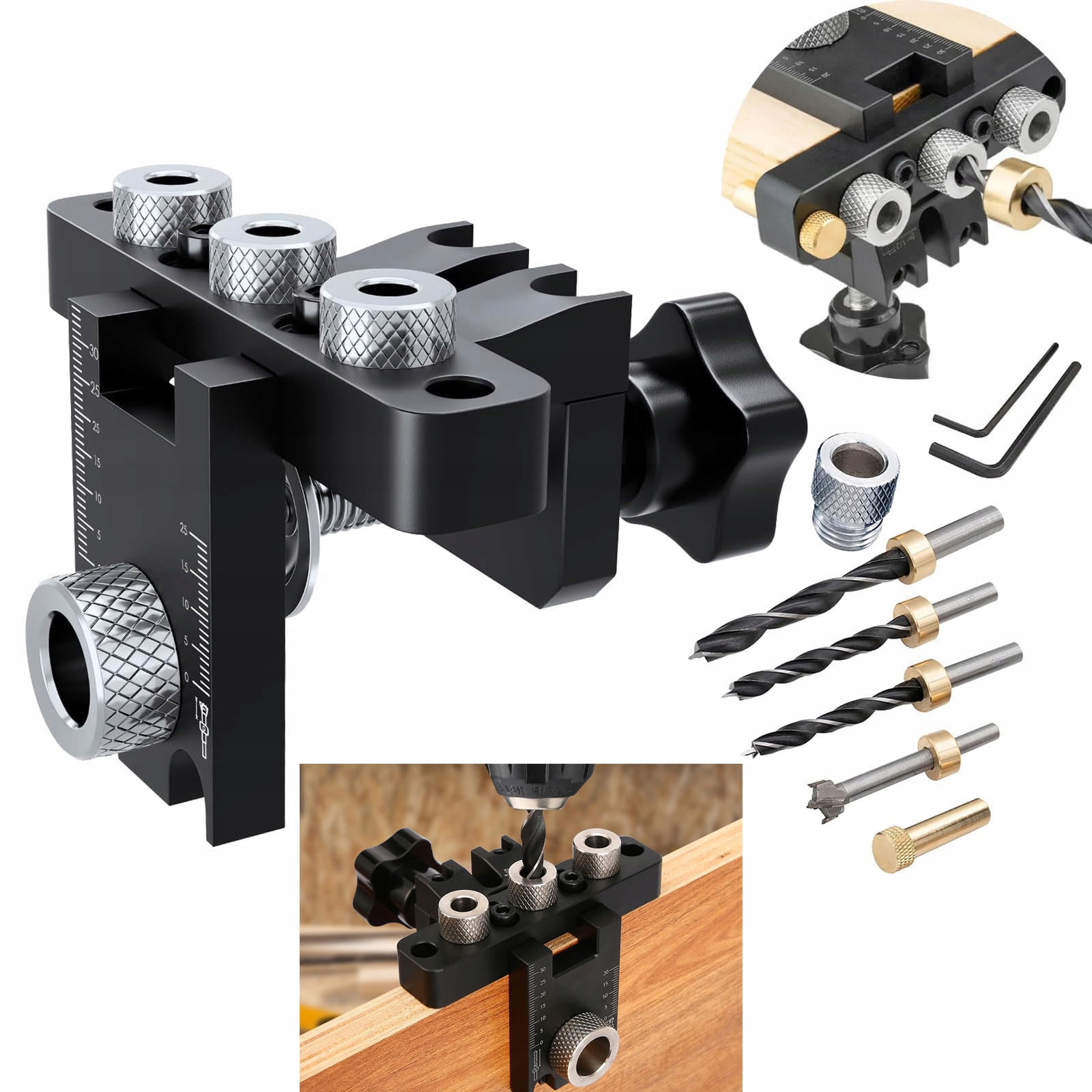 Sada Šablon Pro Excentrické Vrtáky Vzorník Vrtání Kolíků Otvorů