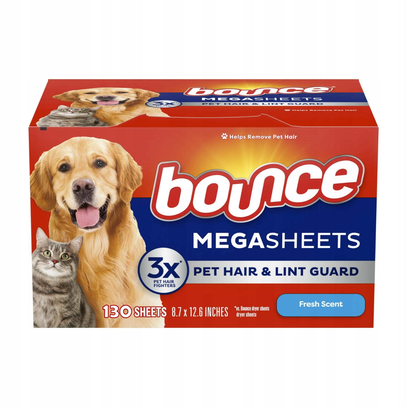 Levně Antistatické změkčovací ubrousky do sušičky Fresh Scent Bounce 130 ks