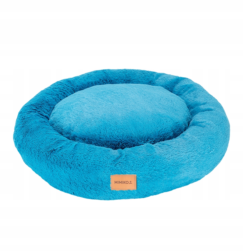 Levně Pelíšek Kulaté Tyrkysové Vel XL-75 cm pro psa Mimiko.