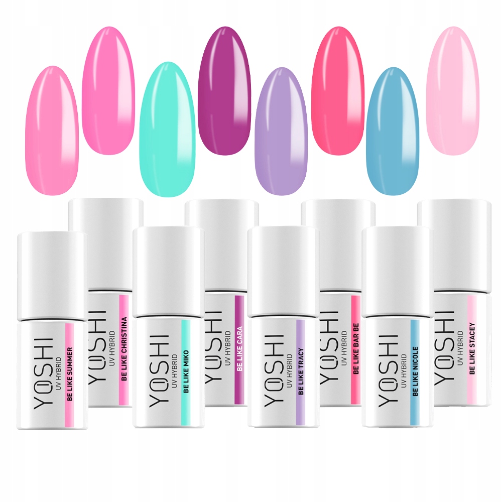 Yoshi Lakiery Hybrydowe do paznokci jak Barbie