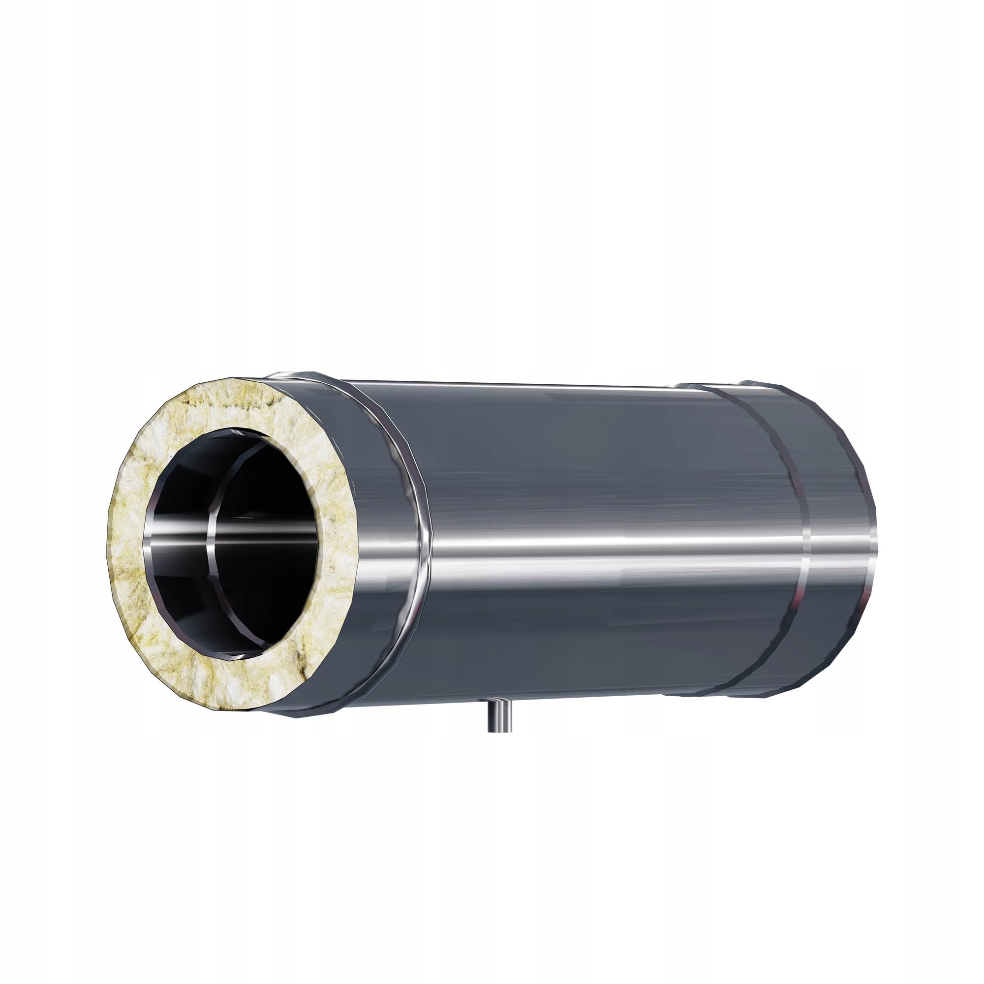 Kzd Trubka izolovaná s měřícím hrdlem 1/2" fi 300 0,5 m 1,0 mm komínová vložka