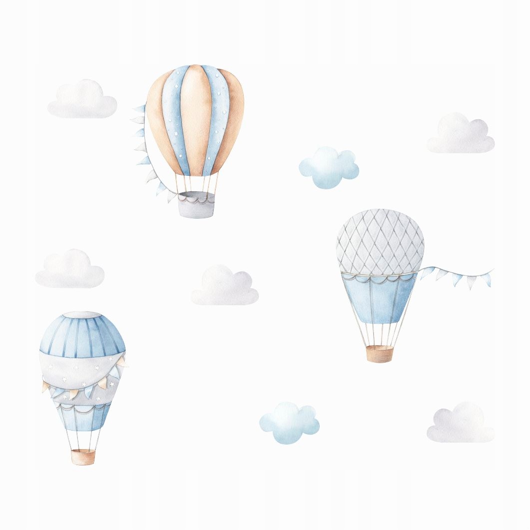 

Naklejka na ścianę pastelowe balony chmury chmurki