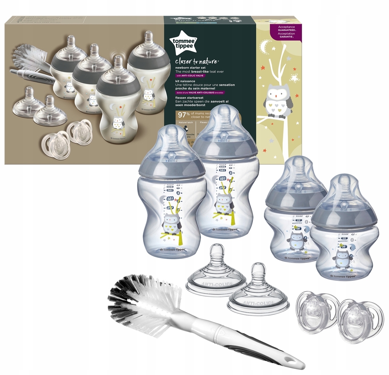 

Tommee Tippee Zestaw Startowy Butelka Szary 235671