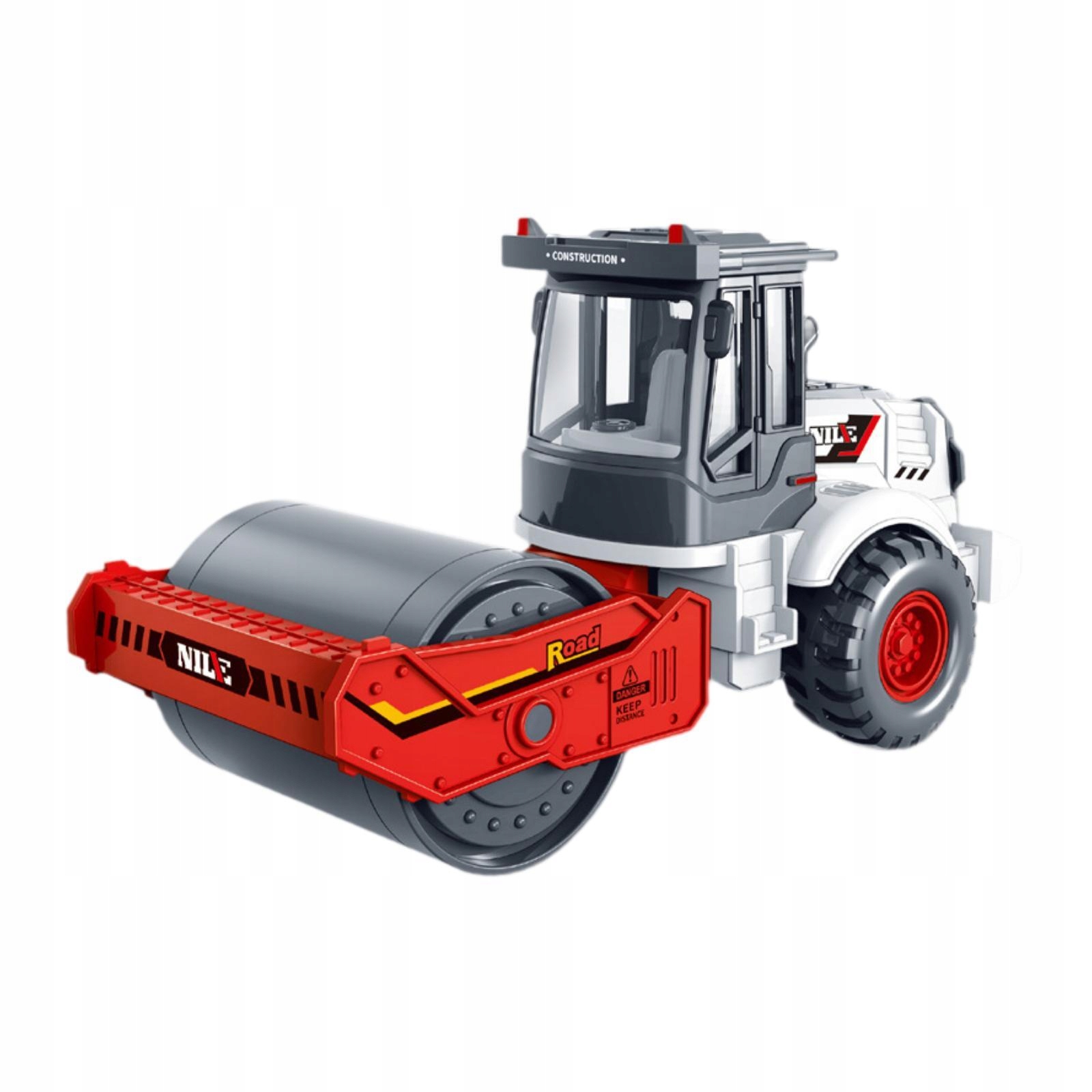 Symulacja pojazdu inżynieryjnego na rolkach Samochodzik dla dzieci w wieku od 3 lat, czerwony