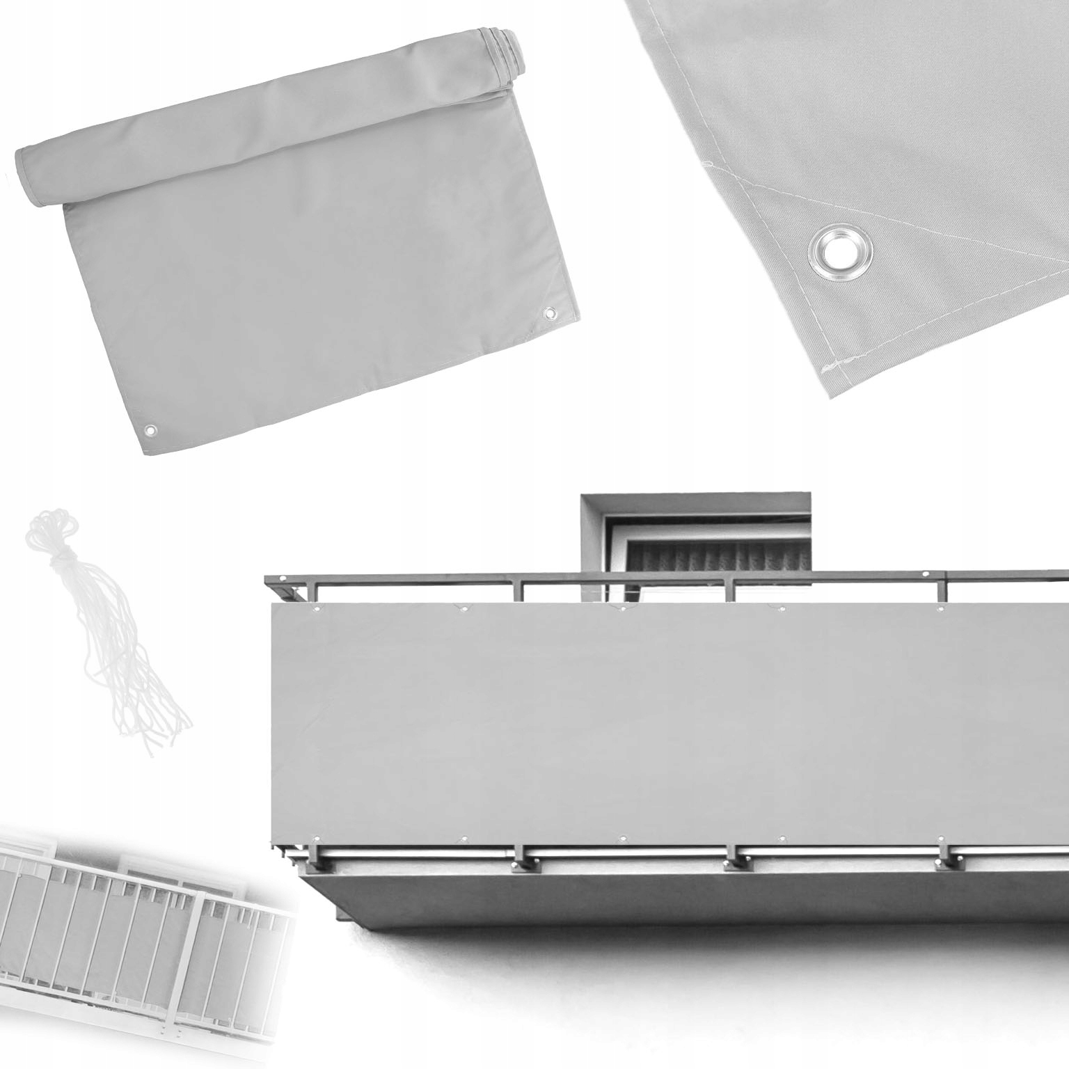 

Mata Balkonowa Tarasowa Osłona Balkonowa 76x445 CM