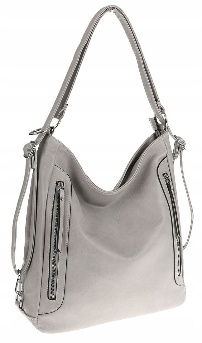 FILROW Elegantná dámska kabelka Batoh poštárka taška P64346 Grey