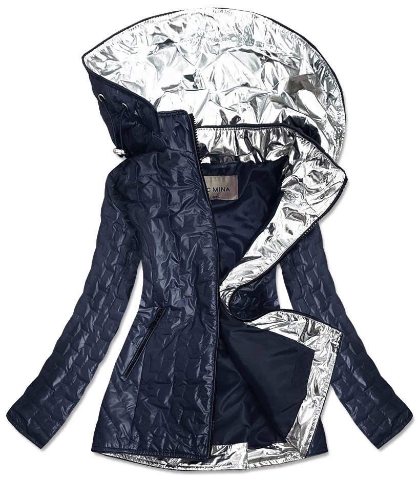 Ozdobná Bunda Kapuce MM50 Námořnická Modrá 52