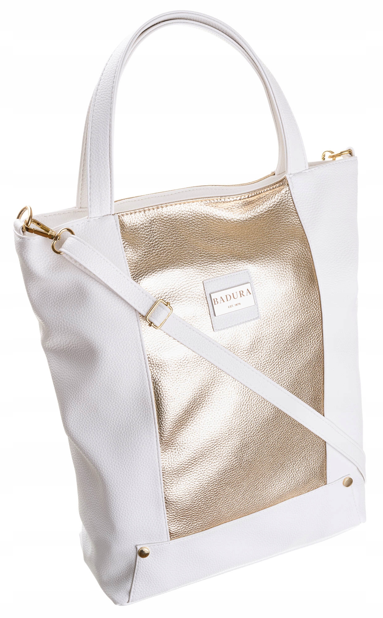 

Badura elegancka torebka damska shopper błyszcząca