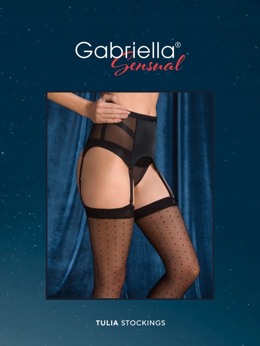 

Pończochy do paska Gabriella Tulia 3/4 Nero