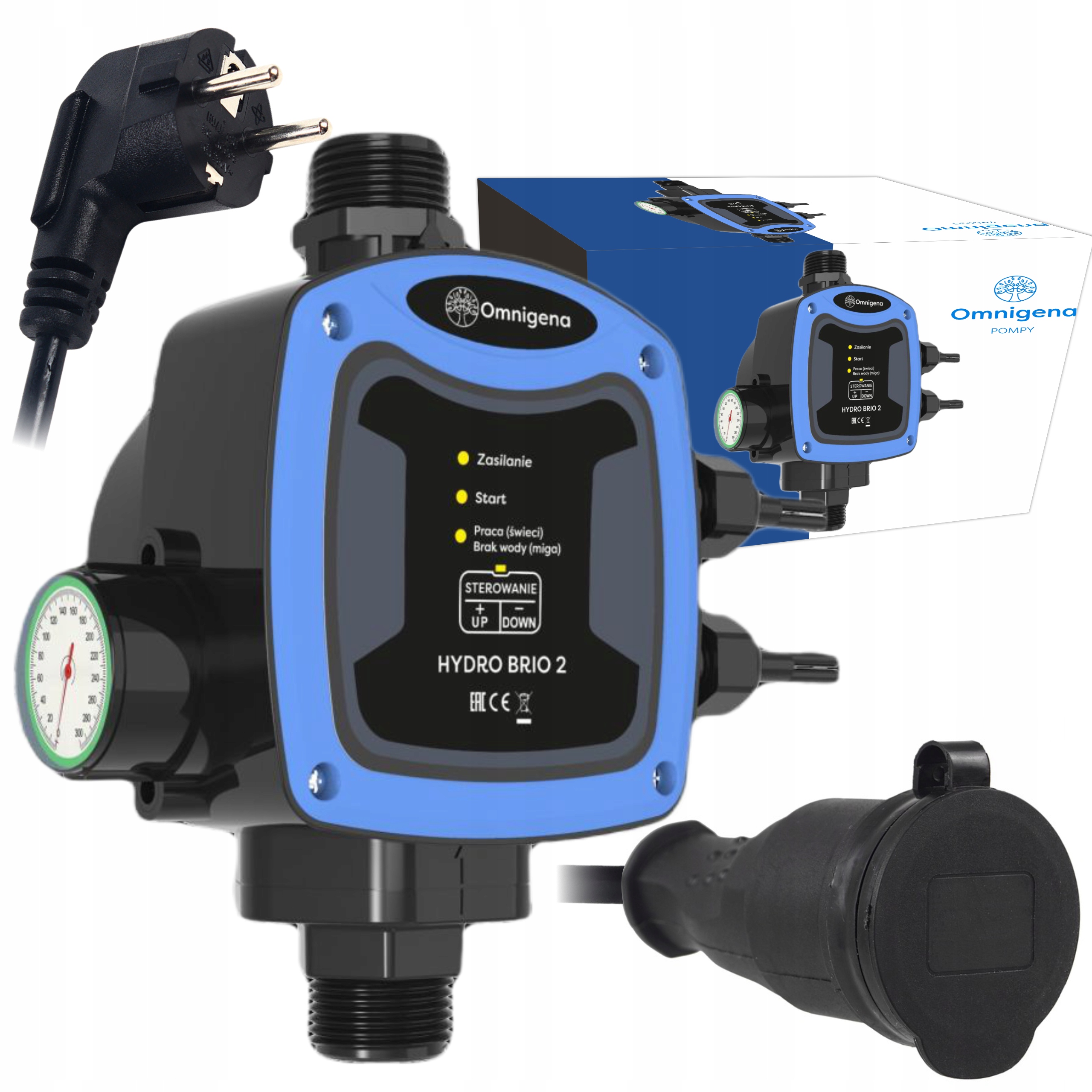 Omnigena Hydro Brio 2 Inteligentny Sterownik Pompy 2 Kable