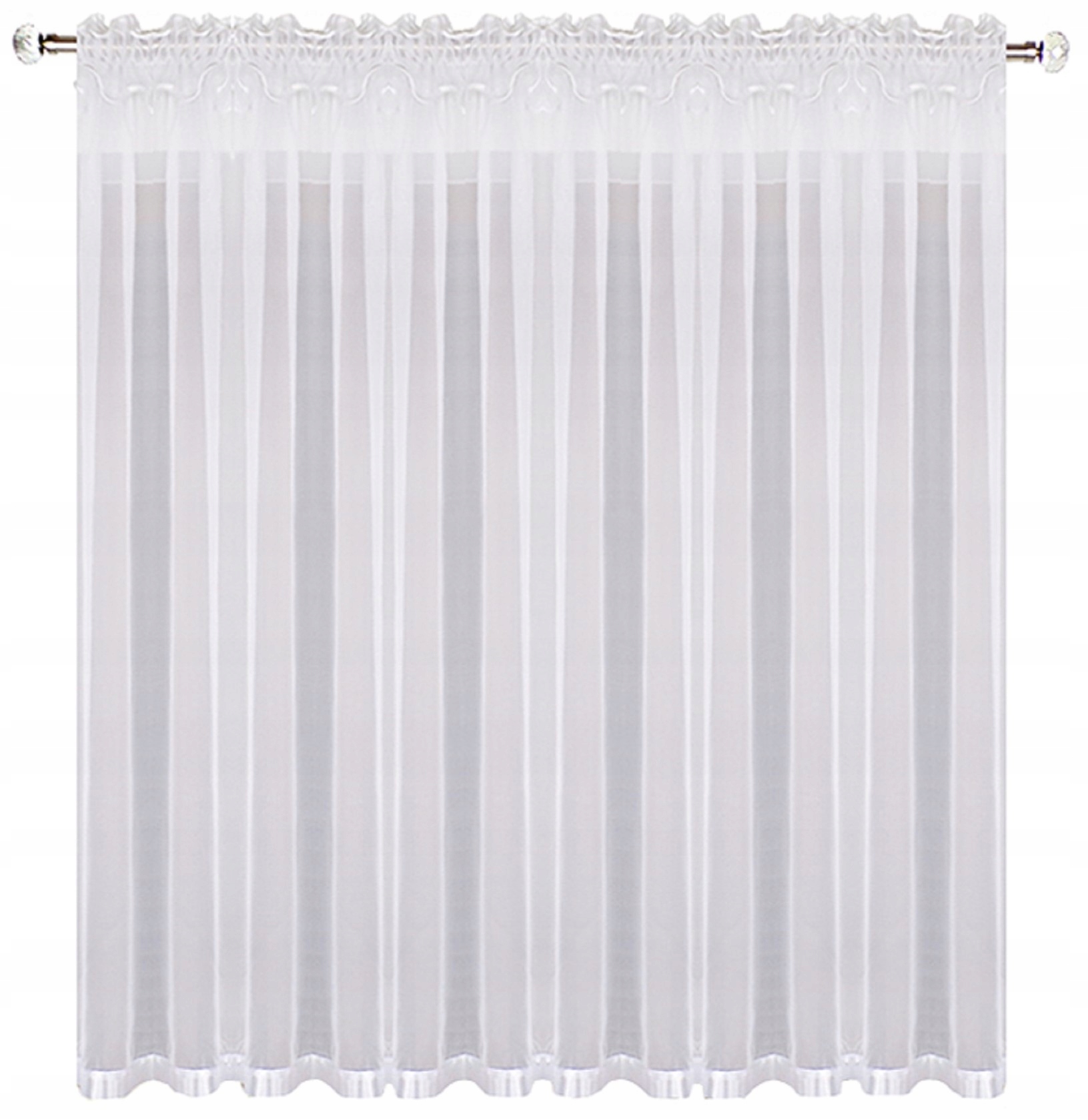 

Firany Gotowe 400 X 170 CM Firana Prosta Biała