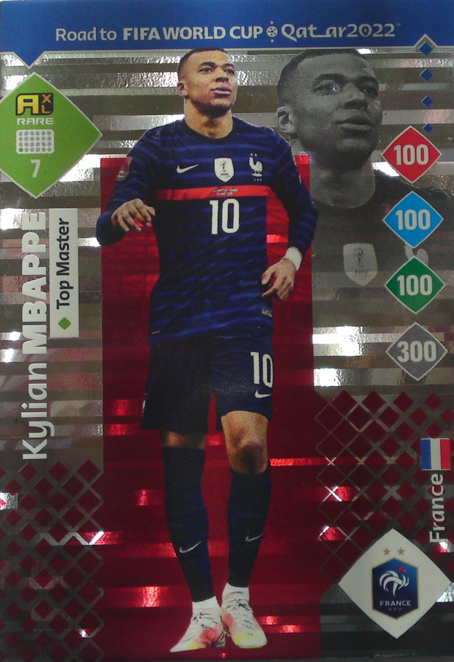 Panini Road Fifa World Qatar 2022 Top Master Kylian Mbappé 7