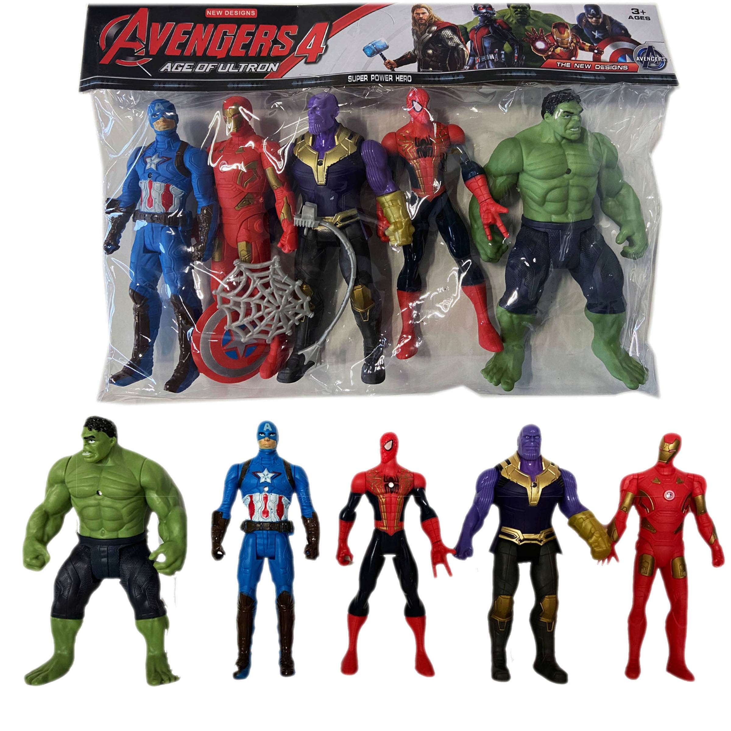 

Figurki Avengers Zestaw 5 Figurek Superbohaterowie
