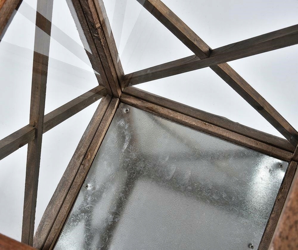 Lampion Belldeco Wood Old 3A Kolor odcienie brązu i beżu