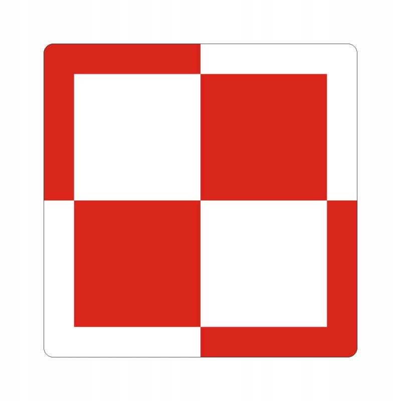 Naklejki Szachownica Lotnicza Polska 12 cm