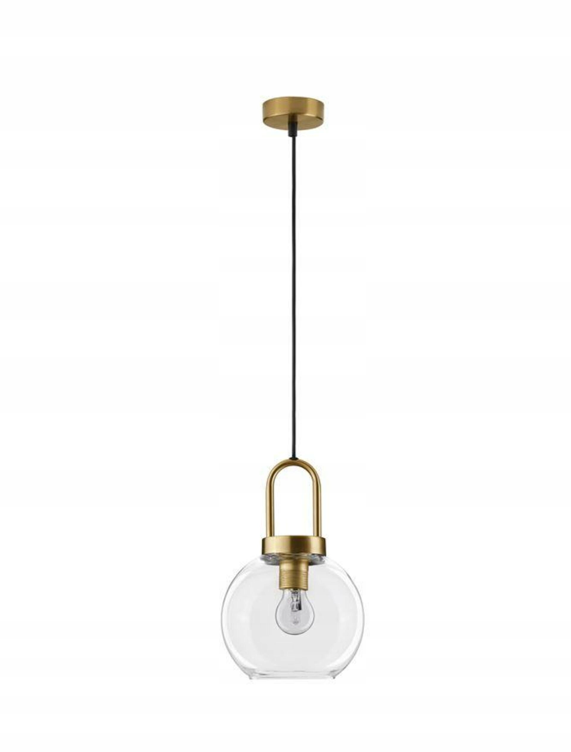 Závesné svietidlo Nova Luce Irvine E27 1x12W mosadz číre sklo