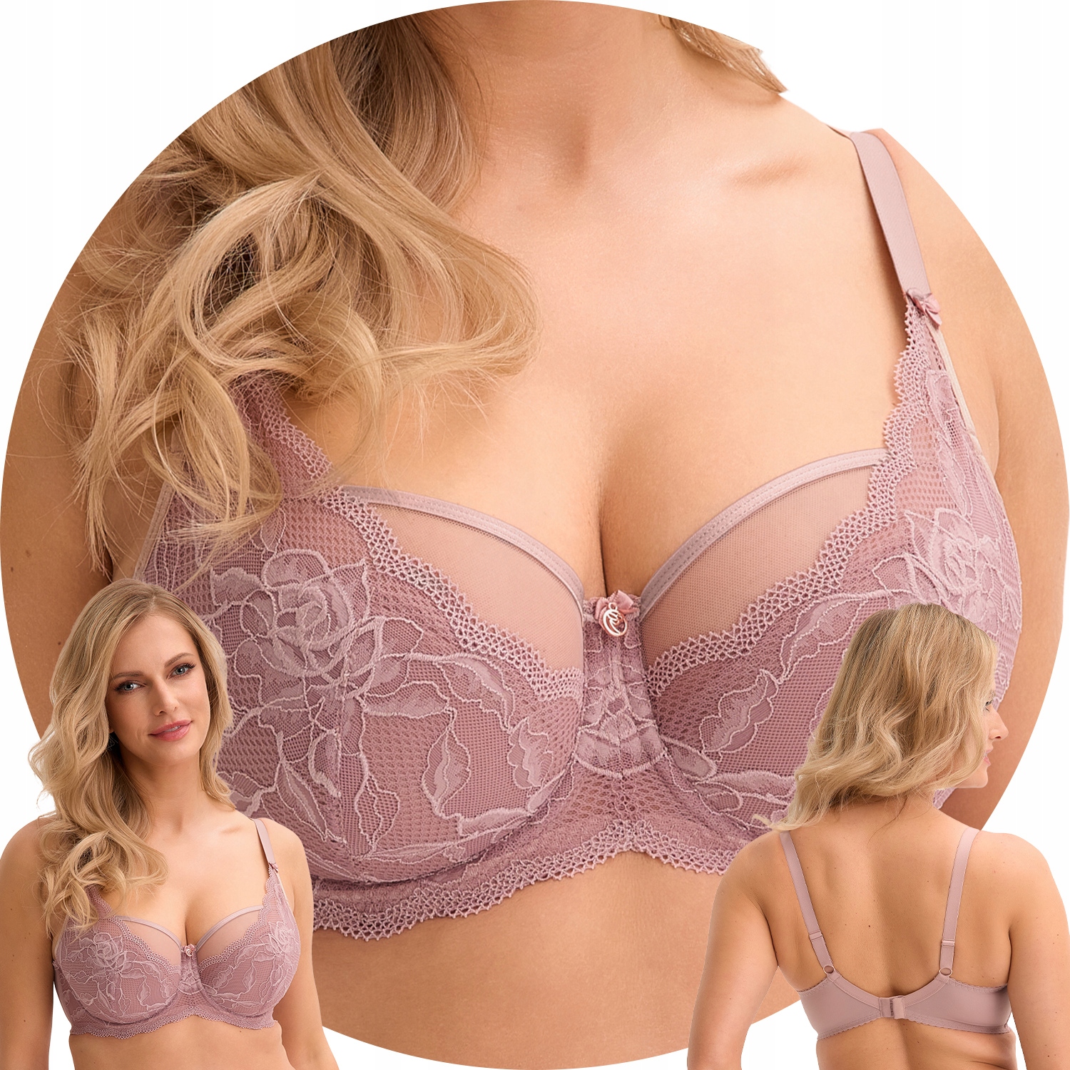 Gaia 931 Veronika Polovyztužená podprsenka Semi Soft mokka 90F