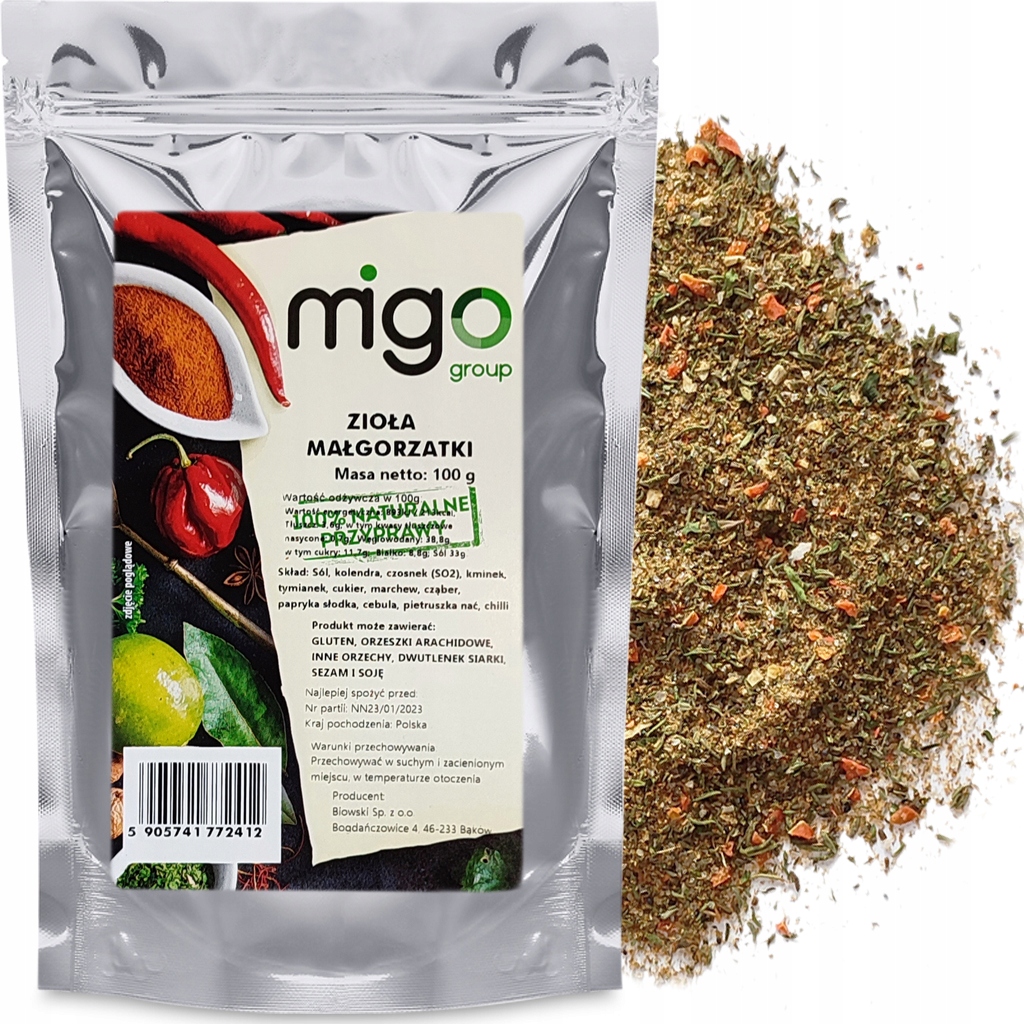 Zioła MAŁGORZATKI, Przyprawa - 100g - MIGOgroup