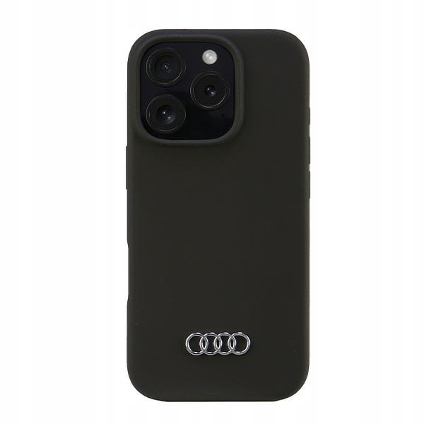 Audi Silicone Case iPhone 16 Pro 6.3" czarny/black hardcase