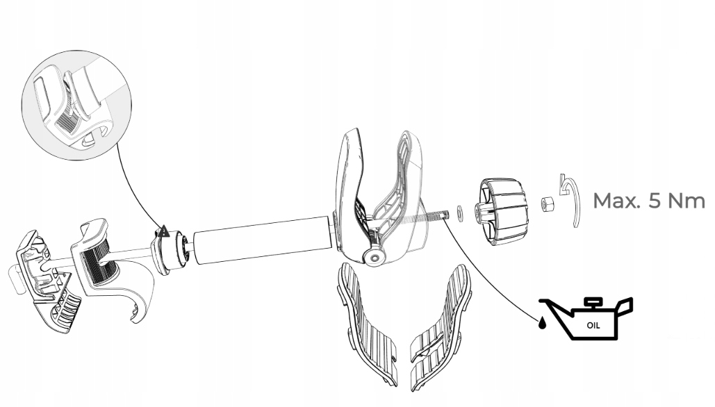 Wspornik uchwyt średni M do Peruzzo Padova Firenze Stelvio Zephyr Atlantis Model 3D medium arm