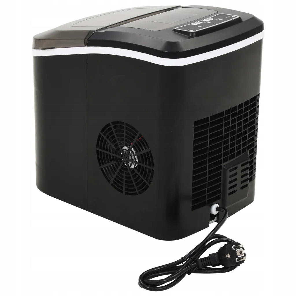 Kostkarka do lodu, czarna, 2,4 L ,15 kg/24 h Kolor dominujący czarny