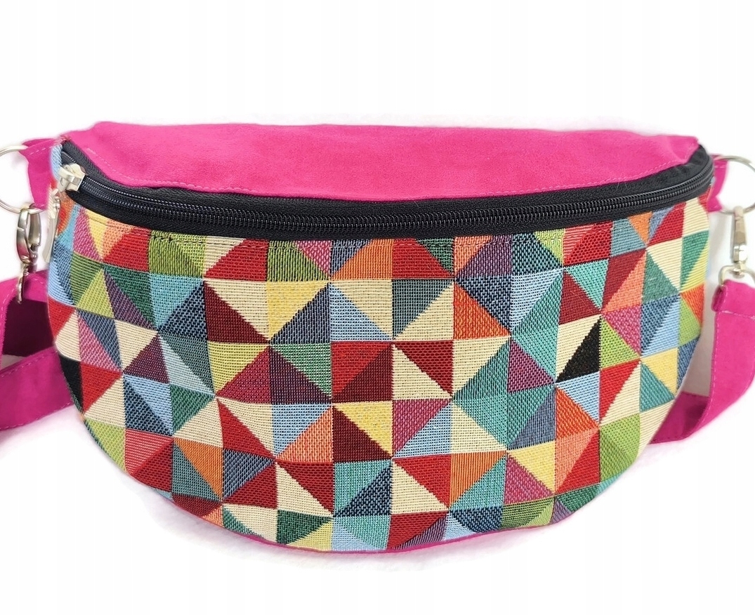 Nerka na ramię różowa fuksja multikolor