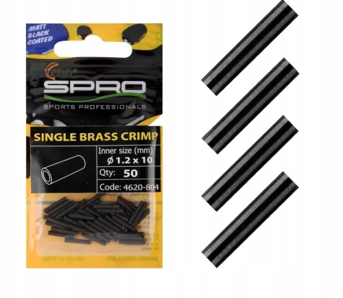 Rurka dla przypony spinningowe Single Brass Crimp 1,6 x 10 mm 4620806