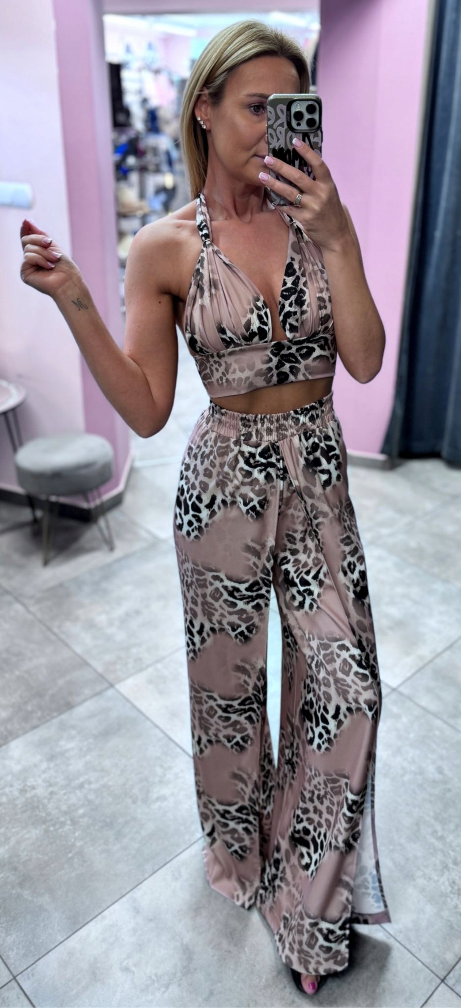 Dámský Komplet Spring Millagro Béžovo/hnědý Uni.