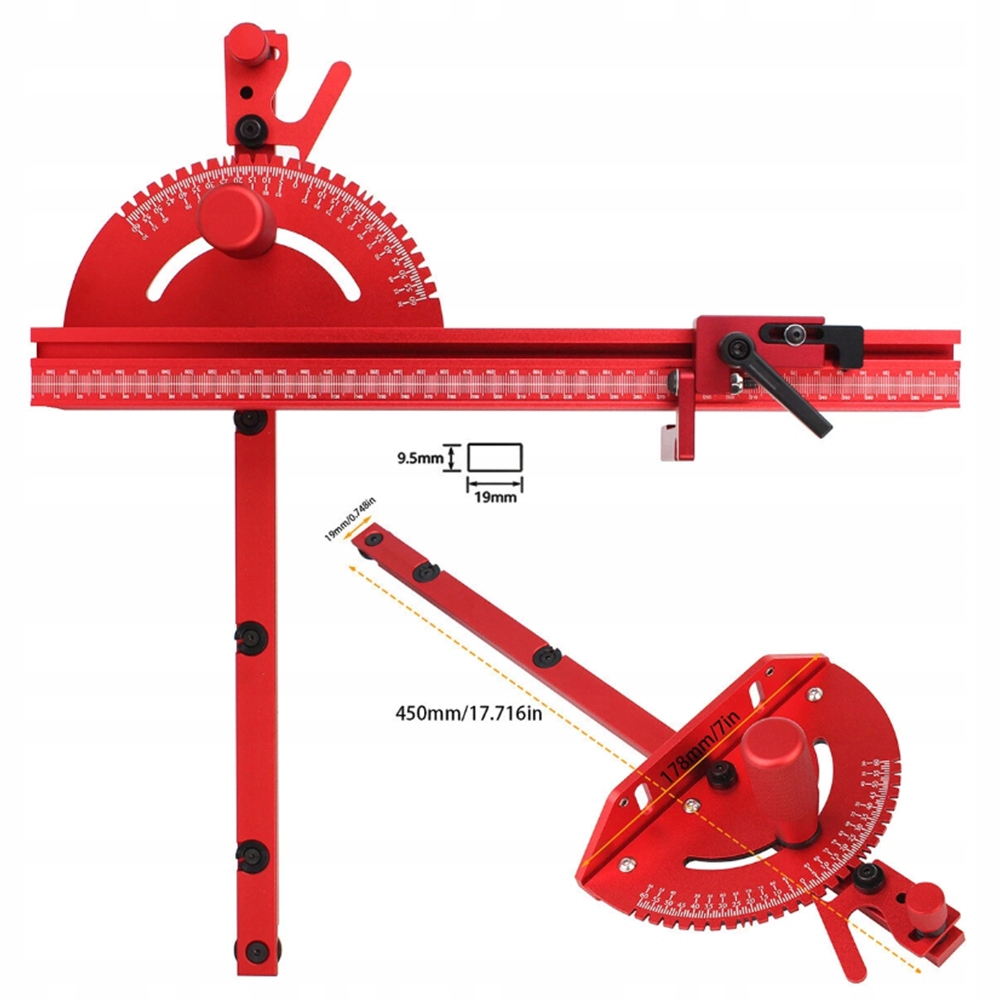 Omezovač Pro Stolní Pilu 0-60° – Nástroj Pro Úhlové Řezání, Úhloměr