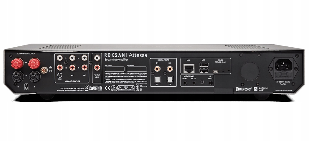 Roksan Attessa Streaming Amplifier WZMACNIACZ STEREO + TRASPORT CD BluOS Kod producenta Attessa Streaming Amplifier Silver