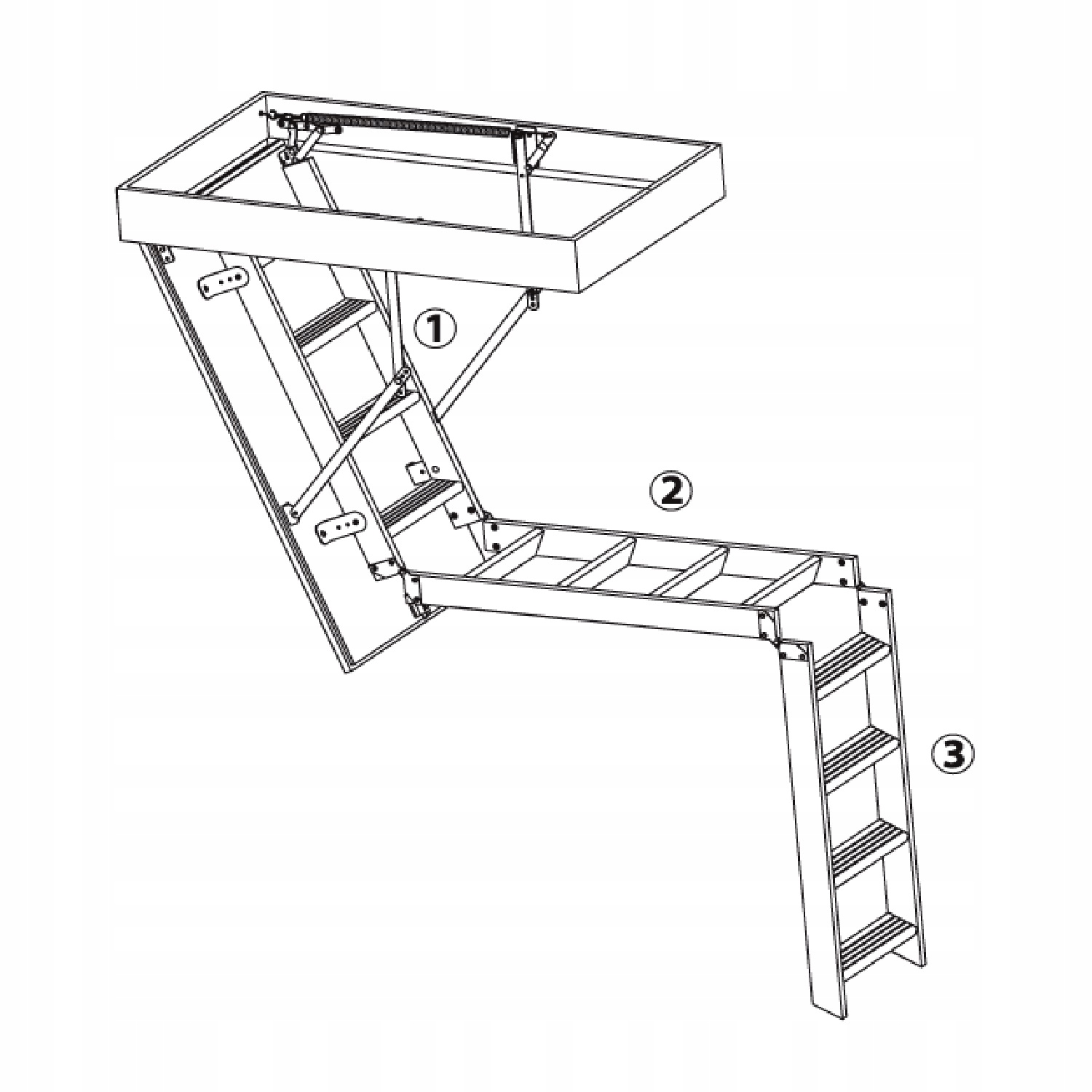 Schody strychowe EASYS Oman Termo 130x70 stopki Producent Oman