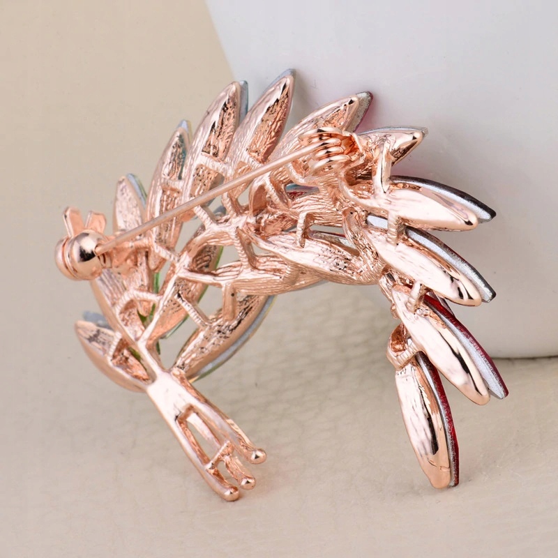 ELEGANCKA BROSZKA KRYSZTAŁOWA, PIĘKNA Kolekcja Broszki