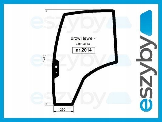 čelní sklo traktoru Claas Renault Ergos, Cergos dveře L