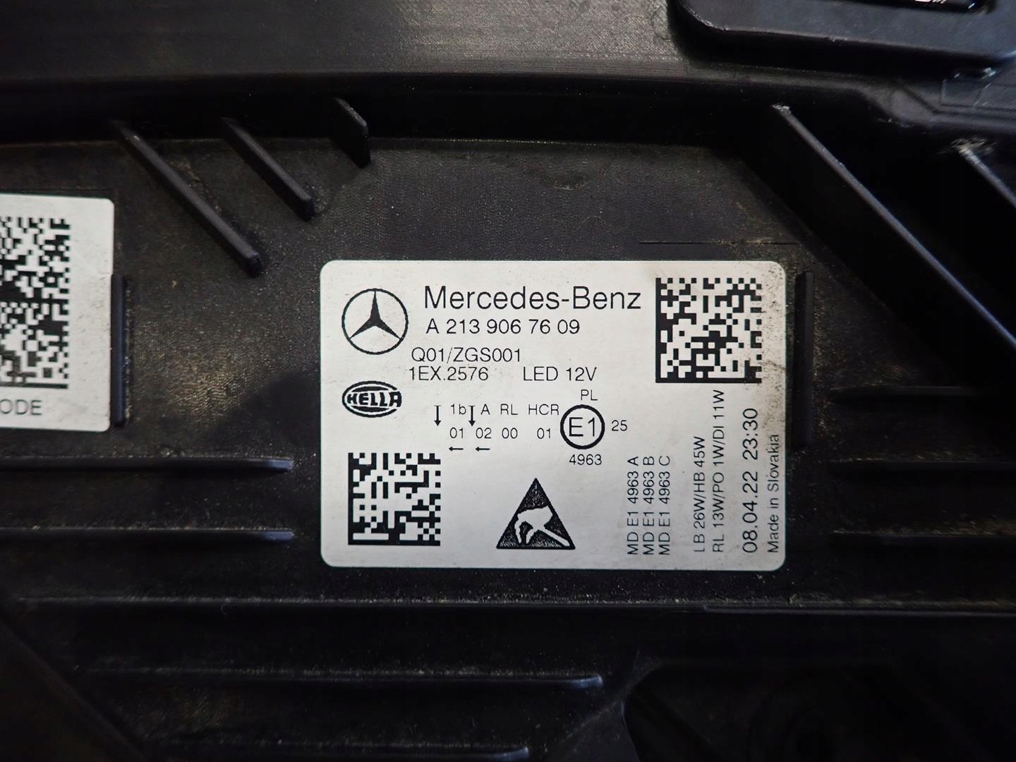 light front front right MERCEDES E-KLASA W213 LIFT 2020- A2139067609